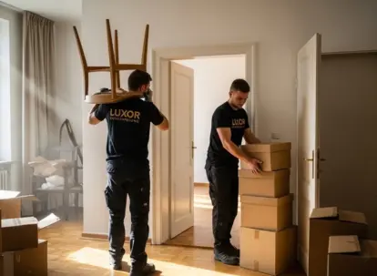 "Team von Luxor Entrümpelung führt eine Haushaltsauflösung in einer Wohnung durch."