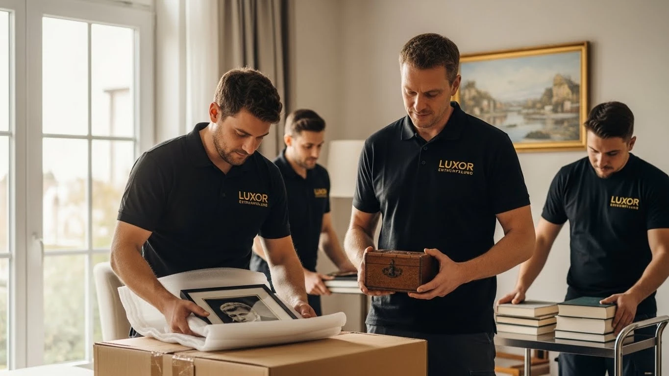 "Team von Luxor Entrümpelung führt eine diskrete und respektvolle Nachlassentrümpelung durch."